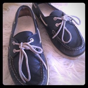 Blue Leather Sperry Topsiders